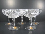 Lot 5 Katharinen Hutte Lead Crystal Champagne Glass GMY